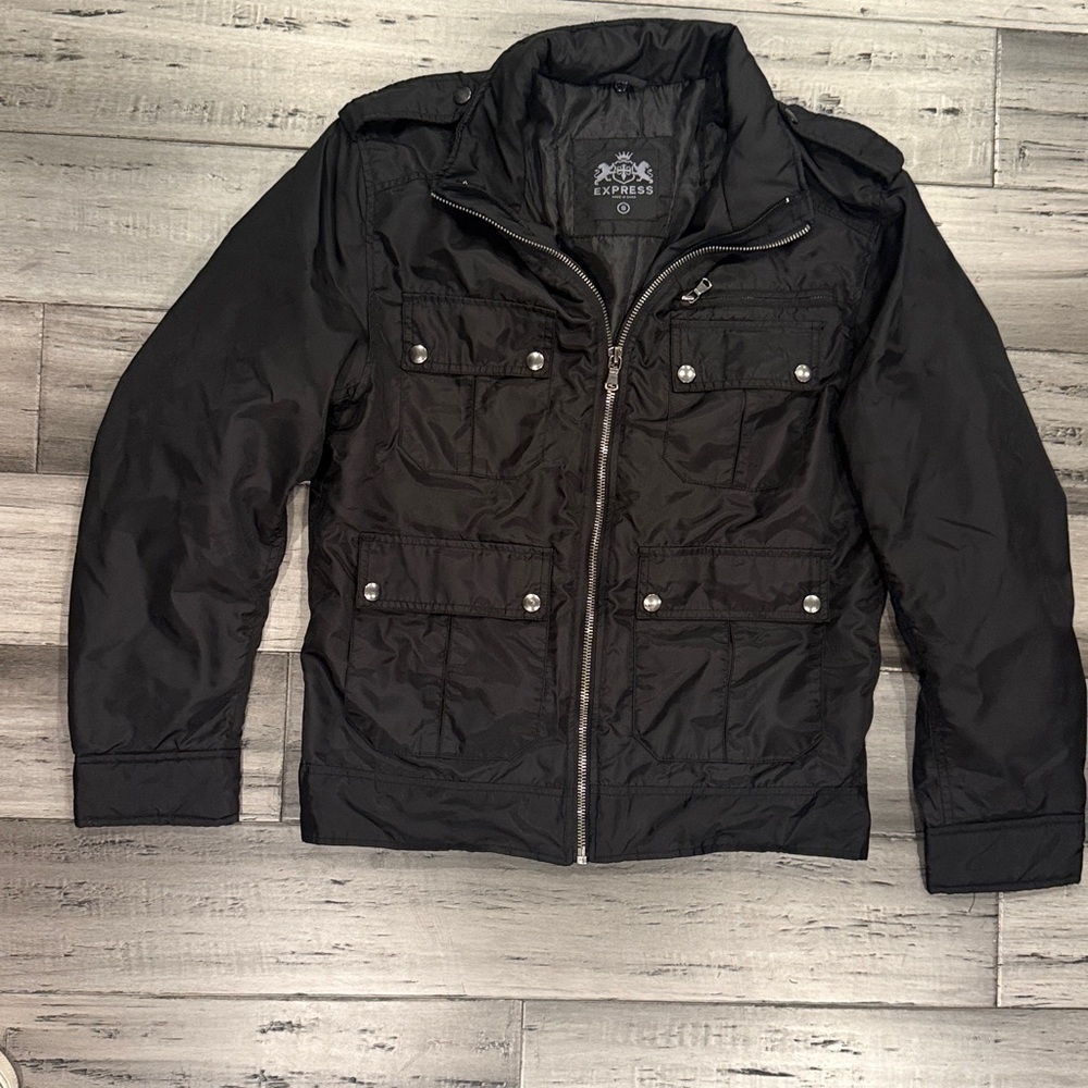 NWOT, Express Black Utility Jacket